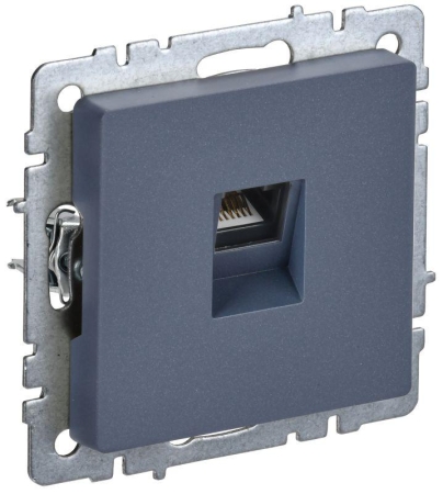 Розетка компьютерная СП RJ45 кат.6 BRITE РК11-БрМ механизм маренго IEK BR-K10-2-K35 Розетка компьютерная СП RJ45 кат.6 BRITE РК11-БрМ механизм маренго IEK BR-K10-2-K35