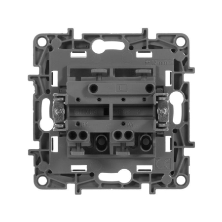 Выключатель 2-кл. СП Etika 10А IP20 250В 10AX авт. зажимы механизм антрацит IEK 672602