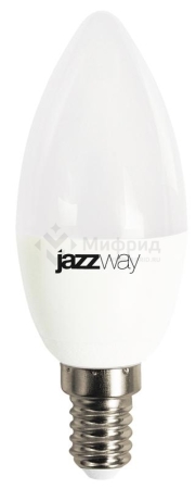 Лампа светодиодная PLED-LX 8Вт C37 свеча матовая 4000К нейтр. бел. E14 JazzWay 5025271