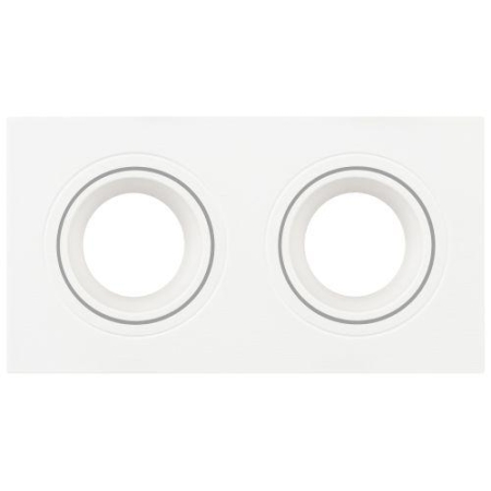 Светильник встраиваемый декоративный KL90-2 WH MR16/GU5.3 бел. пластик. Эра Б0054371