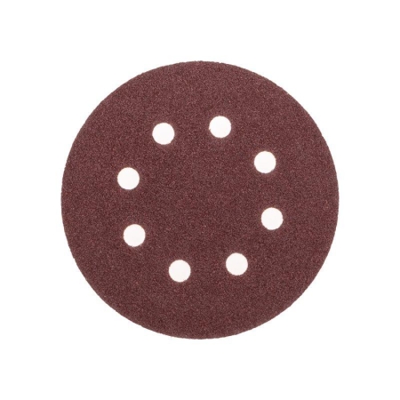 Диск абразивный на ворсовой основе на липучке перфорир. P60 125мм (уп.10шт) Kranz KR-91-1165