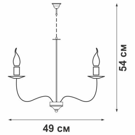 Люстра 5xE14 макс. 40Вт Vitaluce V1667-0/5 Люстра 5xE14 макс. 40Вт Vitaluce V1667-0/5