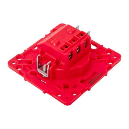 Розетка 1-м СП Стокгольм 16А с заземл. защ. шторки винтов. клеммы механизм красн. EKF EYR16-028-30 Розетка 1-м СП Стокгольм 16А с заземл. защ. шторки винтов. клеммы механизм красн. EKF EYR16-028-30