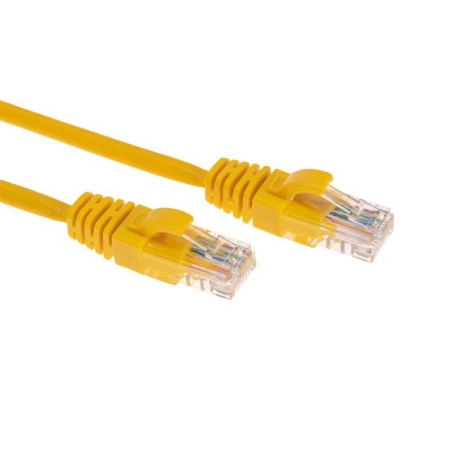 Патч-корд U/UTP CAT 5e RJ45-RJ45 26AWG LSZH желт. 0.5м Rexant 02-0105-05 Патч-корд U/UTP CAT 5e RJ45-RJ45 26AWG LSZH желт. 0.5м Rexant 02-0105-05