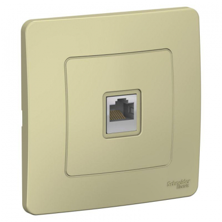 Розетка компьютерная 1-м СП Blanca RJ45 кат.5e беж. SE BLNIS045007 Розетка компьютерная 1-м СП Blanca RJ45 кат.5e беж. SE BLNIS045007
