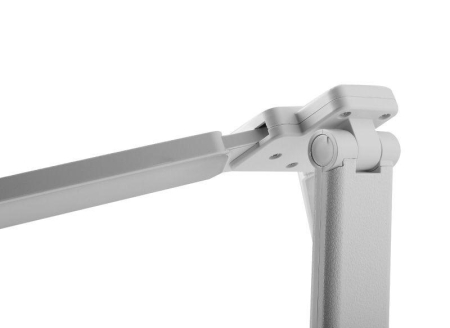 Светильник светодиодный настольный UF-819 C01 12Вт 6000К 3 ур. яркости 2 плафона кожа бел. Ultraflash 15163