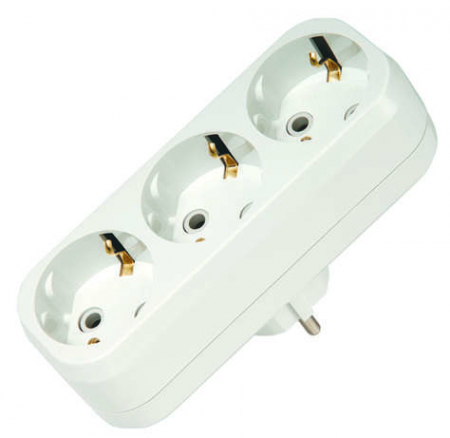 Разветвитель 3-м с заземл. Makel 10033 Разветвитель 3-м с заземл. Makel 10033