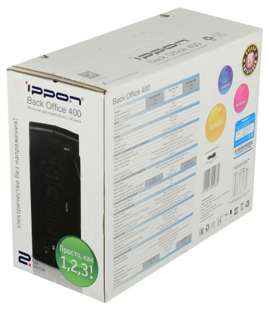 Источник бесперебойного питания Back Office 600 300Вт 600В.А IPPON 74263