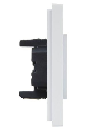 Розетка 2-м СП FORTE&PIANO FP226 10А без заземл. без защ. шторок безвинт. крепл. бел. IEK FP-R20-10-1-K01