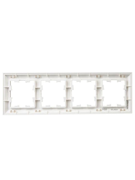 Рамка 4-м BRITE РУ-4-Бр бел./бел. IEK BR-M42-12-K01