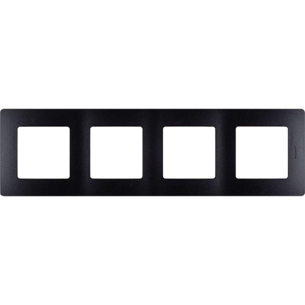Рамка 4-м Etika антрацит IEK 672584 Рамка 4-м Etika антрацит IEK 672584
