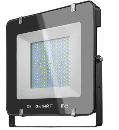 Прожектор светодиодный 14 344 OFL-150-6.5K-BL-IP65-LED 150Вт 6500К IP65 12000лм черн. ОНЛАЙТ 14344 Прожектор светодиодный 14 344 OFL-150-6.5K-BL-IP65-LED 150Вт 6500К IP65 12000лм черн. ОНЛАЙТ 14344