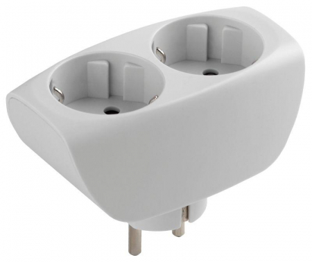 Разветвитель 2-м с заземл. 16А IP20 SP-2e-W защ. шторки бел. Эра C0045528 Разветвитель 2-м с заземл. 16А IP20 SP-2e-W защ. шторки бел. Эра C0045528