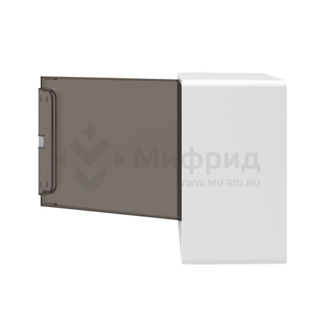 Щиток настенный Фрейм (FRAME) 8 мод. с тонированной дверцей с 2 шинами PEN на 6 и 8 отверст. бел. DKC F08W1WD