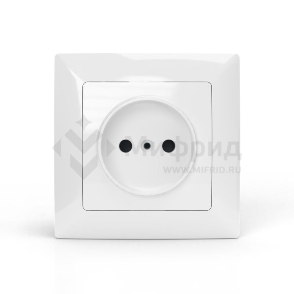 Розетка 1-м СП AVA 16А IP20 без заземл. без защ. шторок в сборе бел. TOKOV ELECTRIC TKL-AV-R1F-C01