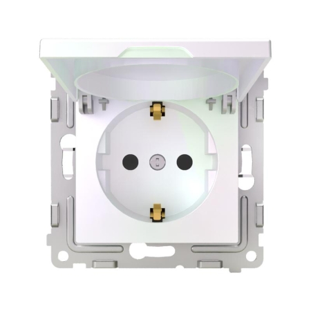 Розетка 1-м СП Pixel 16А IP20 с заземл. защ. шторки с крышкой механизм перламутр. TOKOV ELECTRIC TKE-PX-R1ZSW1-C04 Розетка 1-м СП Pixel 16А IP20 с заземл. защ. шторки с крышкой механизм перламутр. TOKOV ELECTRIC TKE-PX-R1ZSW1-C04