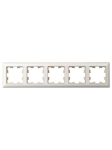 Рамка 5-м BRITE РУ-5-Бр беж./жемчуж. IEK BR-M52-12-1-K10 Рамка 5-м BRITE РУ-5-Бр беж./жемчуж. IEK BR-M52-12-1-K10