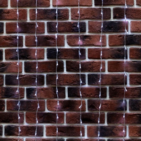 Гирлянда светодиодная "Светодиодный Дождь" 3х2м 240LED бел. 25Вт 230В IP20 эффект водопада провод прозр. Neon-Night 235-005 Гирлянда светодиодная "Светодиодный Дождь" 3х2м 240LED бел. 25Вт 230В IP20 эффект водопада провод прозр. Neon-Night 235-005