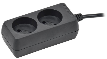 Удлинитель 2х3м без заземл. 10А IP20 У2 250В ПВС 2х0.75 черн. IEK WYP10-06-02-03-K02 Удлинитель 2х3м без заземл. 10А IP20 У2 250В ПВС 2х0.75 черн. IEK WYP10-06-02-03-K02