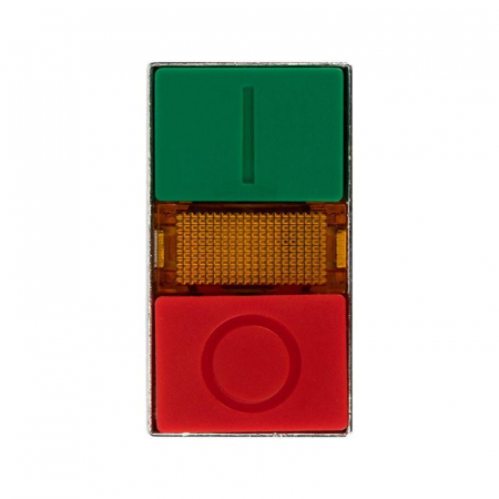 Кнопка LAY5 "I-O" прямоугольная 230 В NO+NC Rexant 36-5541