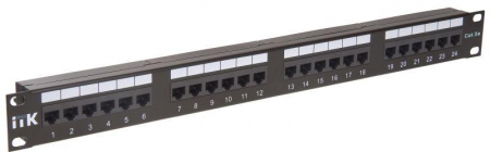 Патч-панель 1U кат.5E UTP 24 порта Dual IDC ITK PP24-1UC5EU-D05 Патч-панель 1U кат.5E UTP 24 порта Dual IDC ITK PP24-1UC5EU-D05