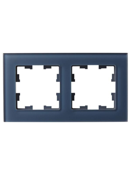 Рамка 2-м BRITE РУ-2-2-Бр стекло маренго матов. IEK BR-M22-G-31-K35