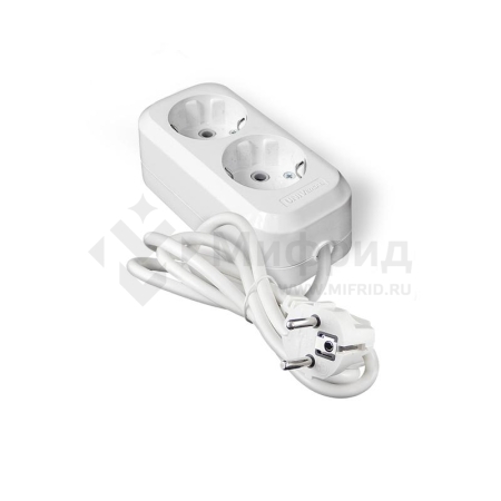 Удлинитель 2х3м с заземл. IP20 Е-302А ПВС 3х1.5 Universal 1718