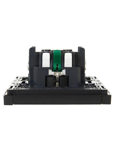 Розетка СП FORTE&PIANO FP114 16А с заземл. без защ. шторок безвинт. крепл. черн. IEK FP-R11-16-1-K02