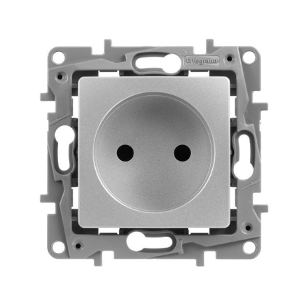 Розетка 1-м СП Etika 16А IP31 250В 2P без заземл. защ. шторки немецк. стандарт винтов. клеммы механизм алюм. IEK 672434 Розетка 1-м СП Etika 16А IP31 250В 2P без заземл. защ. шторки немецк. стандарт винтов. клеммы механизм алюм. IEK 672434